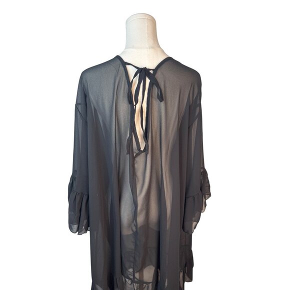 2/$25 NEW Shein Sheer Oversized Cover-Up With Tie Back - One Size - Picture 3 of 14
